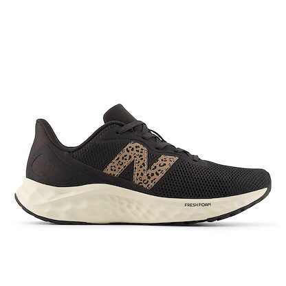 New Balance Women's Fresh Foam Arishi v4 Running Shoe Black Cement/Flat Taupe/Angora - WARISIK4