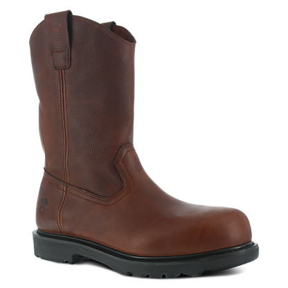 IRON AGE Men's 11" Hauler Composite Toe Pull On Work Boot Brown - IA0194