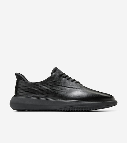 Cole Haan Men's Grand Phaze Laser Quick-On Oxford Black/Black - C43895