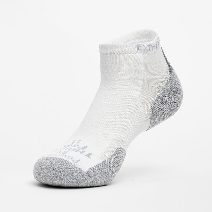 Thorlo Unisex Experia TECHFIT Light Cushion Low Cut Socks White - XCCU-004