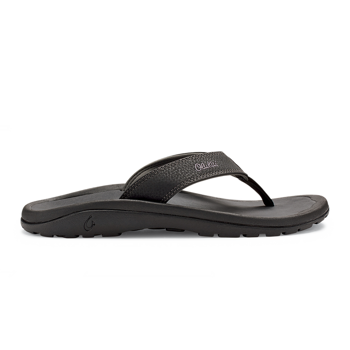 OluKai Men's Ohana Flip Black/Dark Shadow - 10110-4042