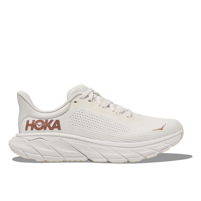 HOKA Women's Arahi 7 Running Shoe Blanc de Blanc/Rose Gold - 1147851-BSG