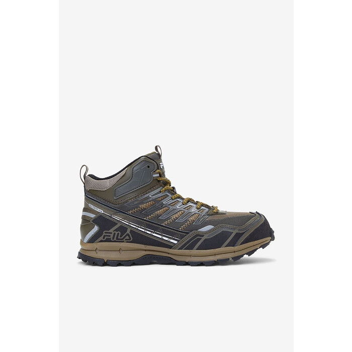 FILA WORK Men's Hail Storm 3 Mid Composite Toe Work Boot Walnut/Mahogany Brown/Gold Fusion - 1JM00121-248