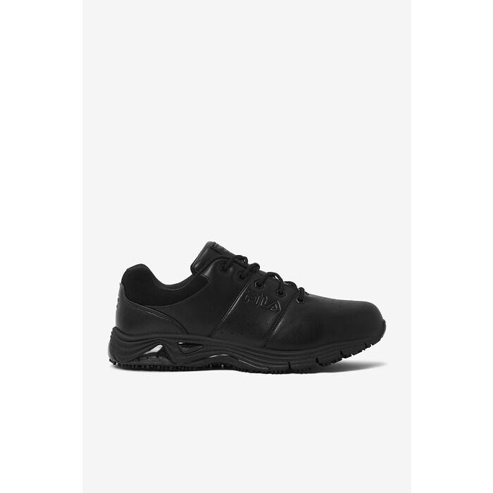 FILA WORK Men's Memory Reckoning 7 Steel Toe Slip Resistant Work Shoe Black/Black/Black - 1SH40239-001