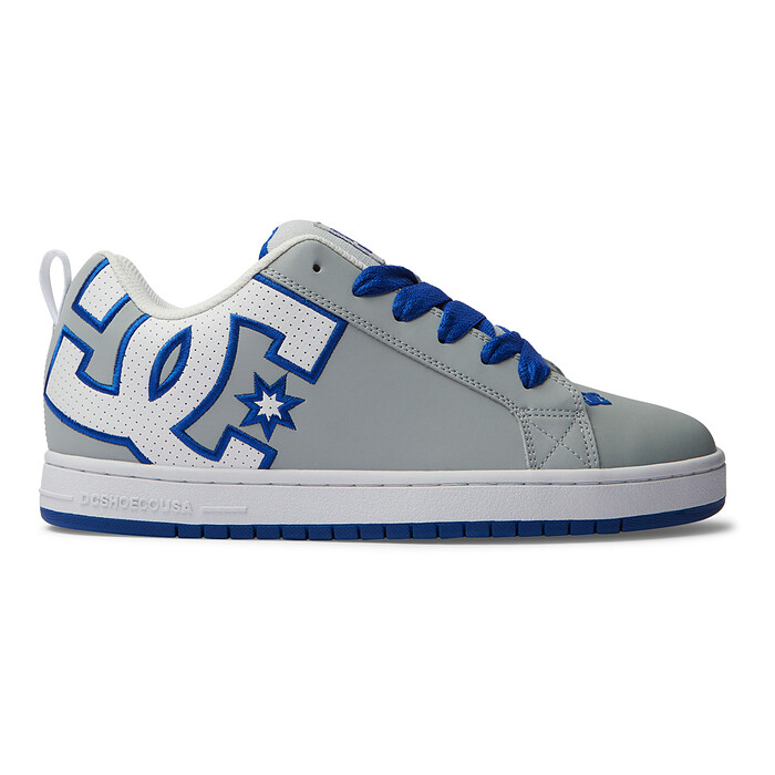 DC Shoes Men's Court Graffik Shoes Grey/Blue/White - 300529-XSBW