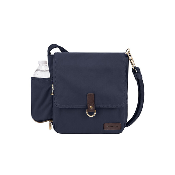 Travelon Anti-Theft Courier Tour Bag Navy - 33305-350