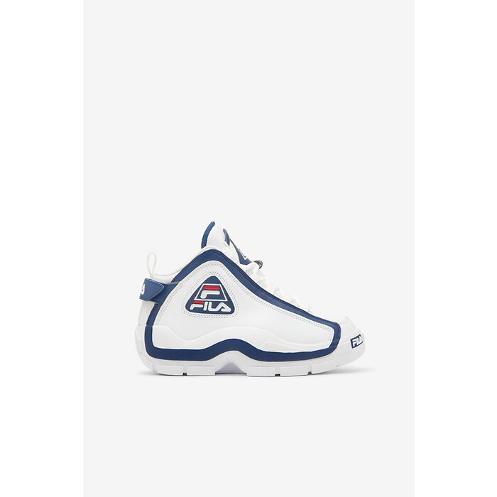 FILA Unisex Kids' Grant Hill 2 Basketball Shoes White/Navy/Red - 3BM00637-125