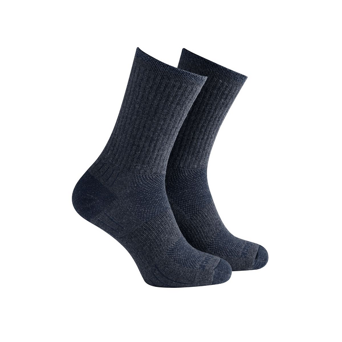 Wrightsock Unisex Hike Crew Double Layer Anti-Blister Socks Navy - 996.0201