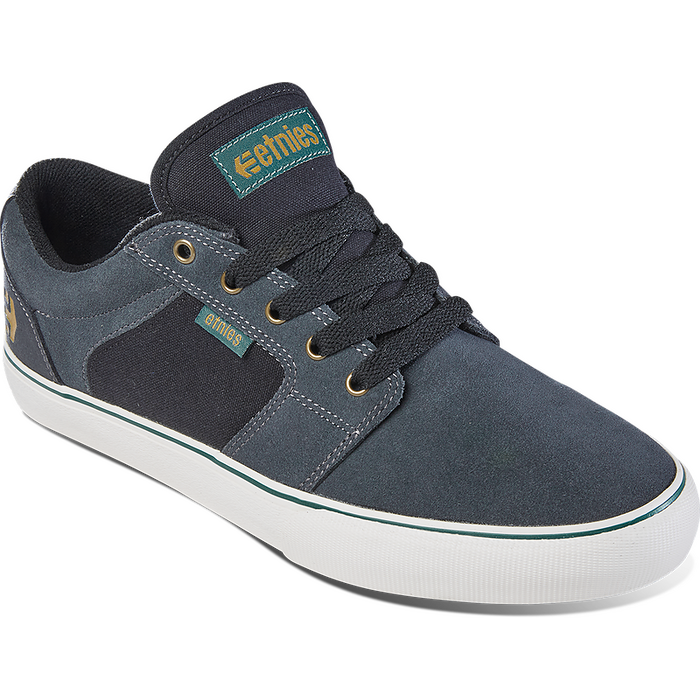 Etnies Men's Barge LS Skate Shoe Dark Grey/Black/Gold - 4101000351-027