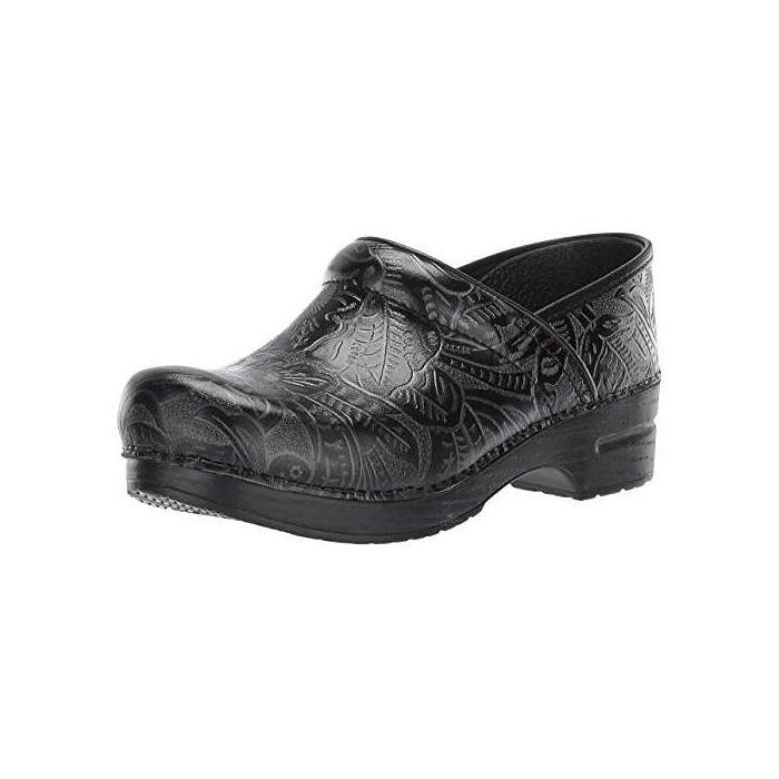 Dansko Women's Professional Wide Black Tooled Leather - 999020202