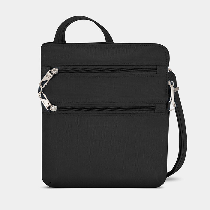 Travelon Anti-Theft Classic Slim Double Zip Crossbody Black - 43116-500