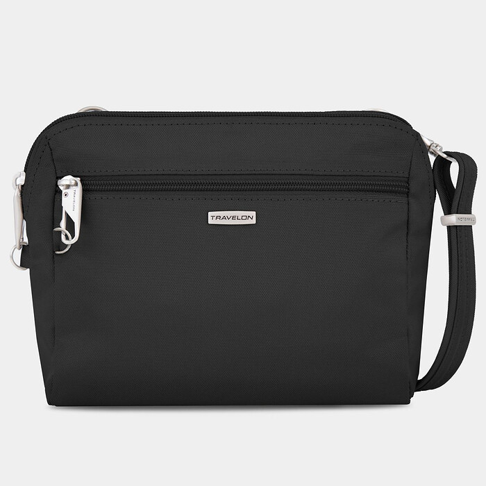 Travelon Anti-Theft Classic Convertible Crossbody and Waist Pack Black - 43227-500