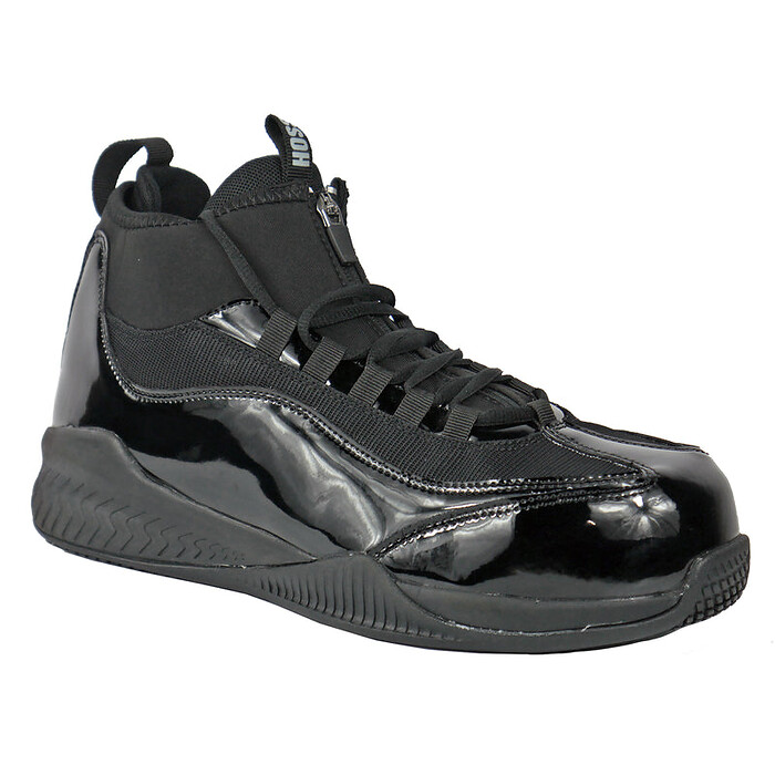 HOSS Men's Full Court Composite Toe Work Shoe Black Patent Leather - 50147