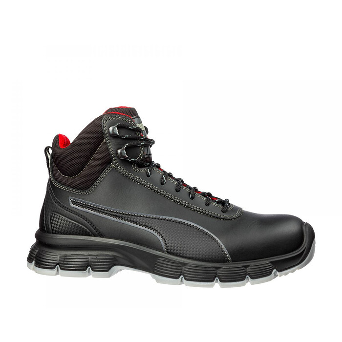 PUMA Safety Men's 6" Condor Mid Steel Toe ESD Work Boot Black - 630105-BLACK