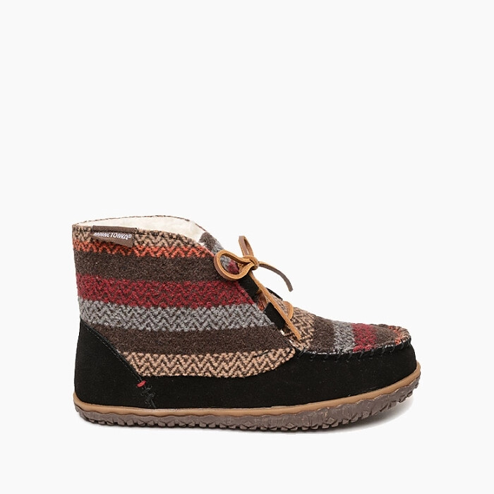Minnetonka Women's Torrey Slipper Boot  Black Multi - 40147-BMT