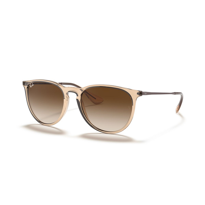 Ray-Ban Women's Erika Color Mix Sunglasses Polished Transparent Light Brown/Brown Gradient (54 mm) - 0RB4171-651413 54