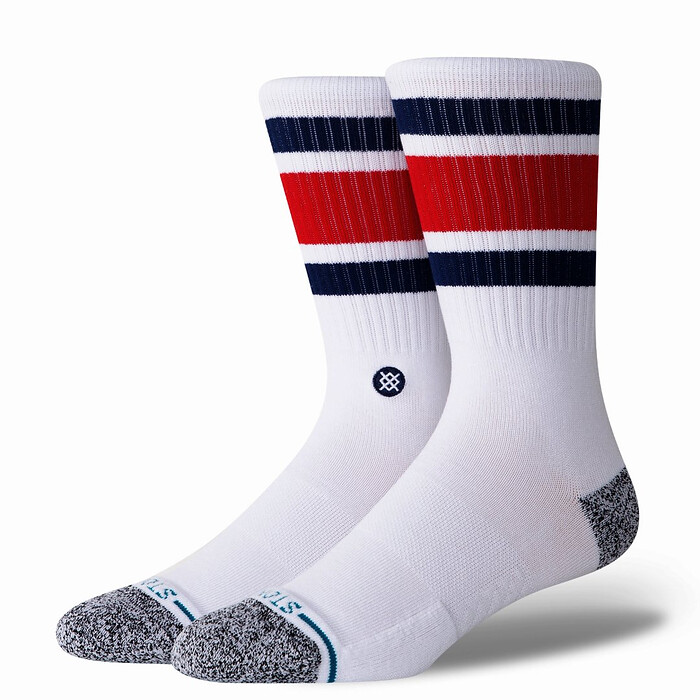 Stance Unisex Boyd Crew Medium Cushion Socks Blue - A556A20BOS-BLU