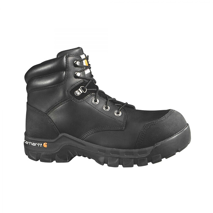 Carhartt Men's 6" Rugged Flex® Waterproof Puncture Resistant Composite Toe Work Boot Black - CMF6361