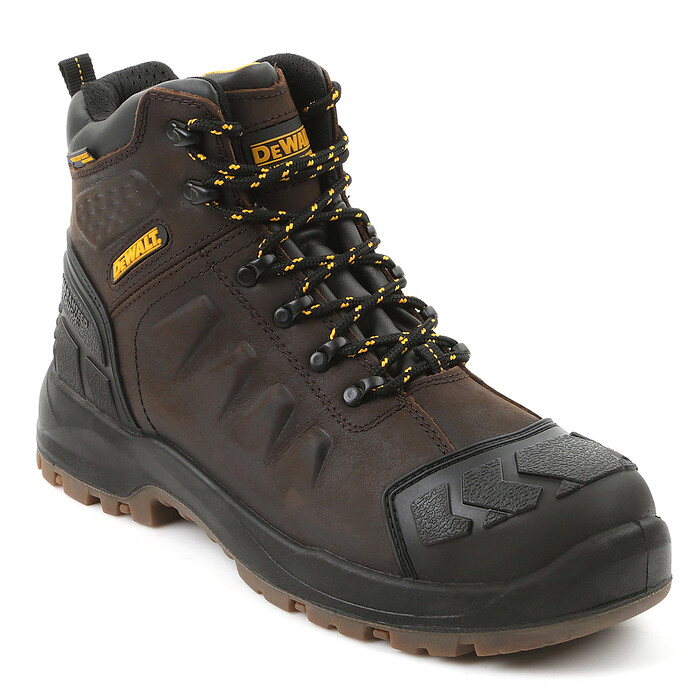 DEWALT Men's Hadley Steel Toe Waterproof Work Boot Brown Crazy Horse - DXWP10051-BCH