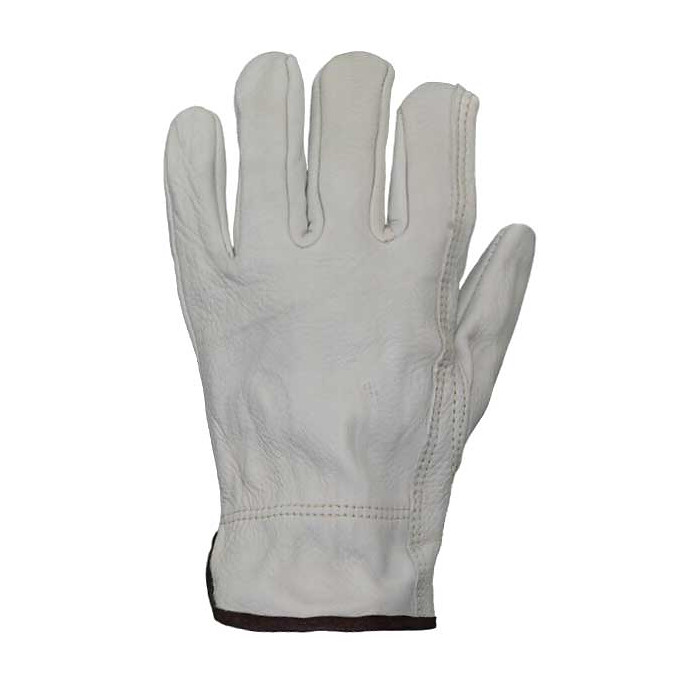 Azusa Safety Unisex Leather Driver Gloves Eggshell (1 pair) - 92112