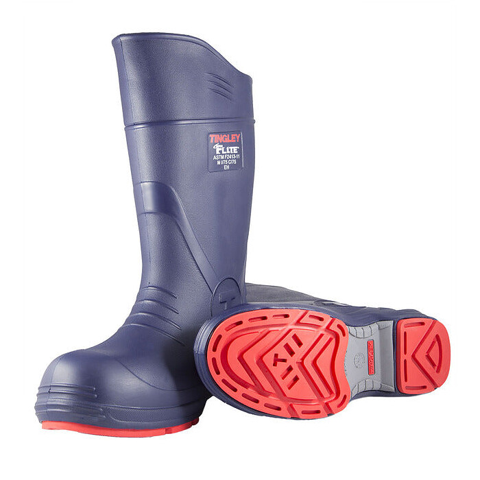 Tingley Unisex 15" Flite Composite Toe Waterproof Work Boot with Chevron-Plus Outsole Blue - 26256