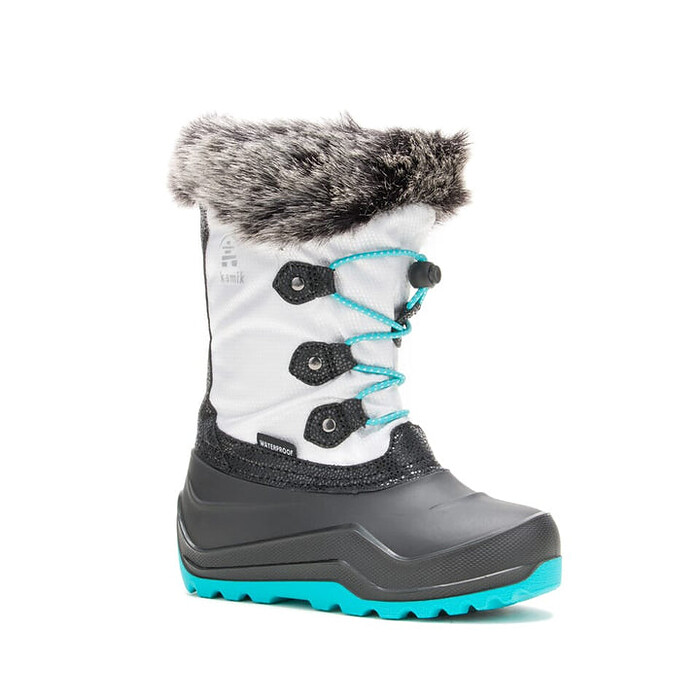 Kamik Little Girls' The Powdery 3 Winter Boot White - NF8421-WHT