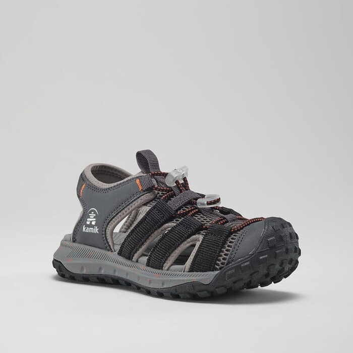 Kamik Kid's Ripple Closed-Toe Sandal Charcoal - HK4273-CHA