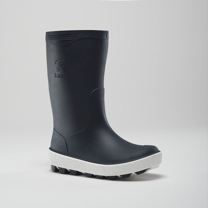 Kamik Unisex Kids' Ripetide Navy/White Rain Boots - EK6285-NWT
