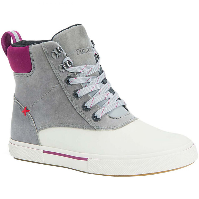 Xtratuf Women's 6" Leather Lace Up Ankle Deck Boot Grey - LALW104