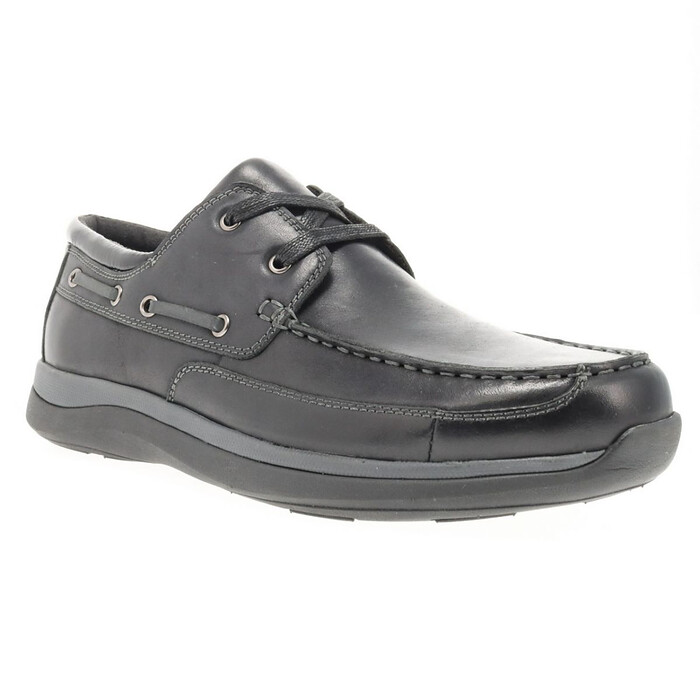 Propet Men's Pomeroy Boat Shoe Black - MCA082LBLK