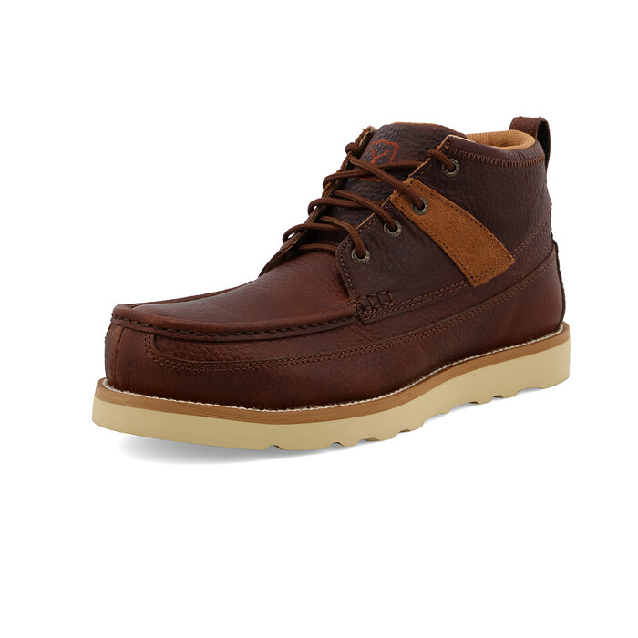 Twisted X Men's 4" Alloy Toe Moc Toe Wedge Sole Work Boot Cinnamon - MCAA001