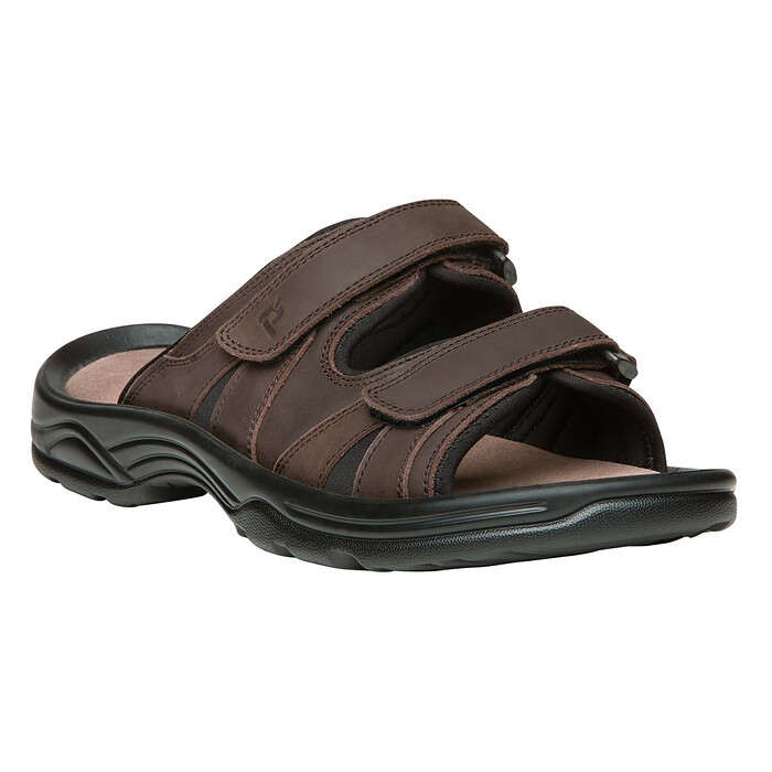 Propet Men's Vero Slide Sandal Brown - MSV003LBRN