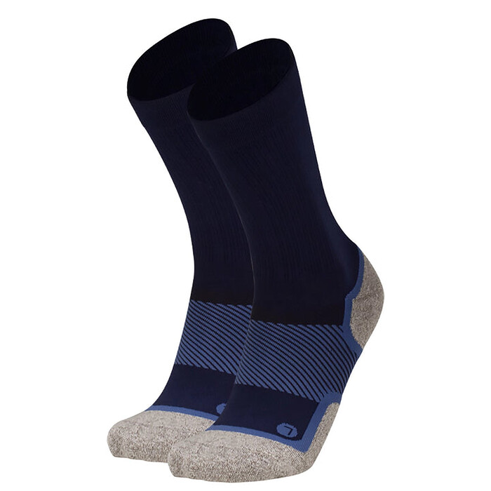OS1st Unisex Wellness Performance Crew Socks Navy - OS1-3834N