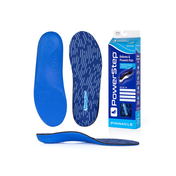 PowerStep Unisex Pinnacle Neutral Arch Supporting Insoles Blue (1 pair) - 5005-01