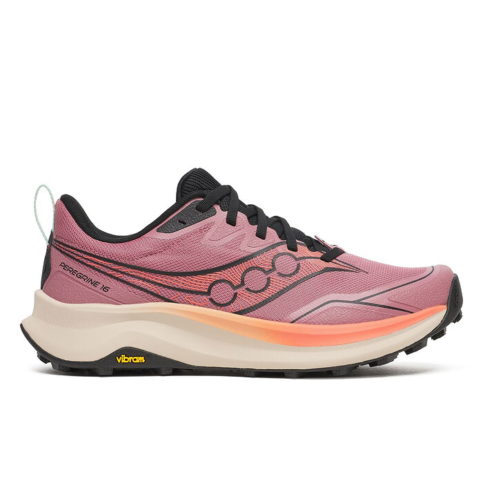 Saucony Women's Peregrine 16 Mauve/Salmon Trail Hiking Shoes - S11066-141