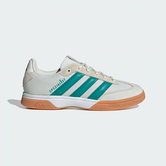 Adidas Men's Spezialist Indoor Handball Shoes Off-White/Pure Teal/White - JP7281