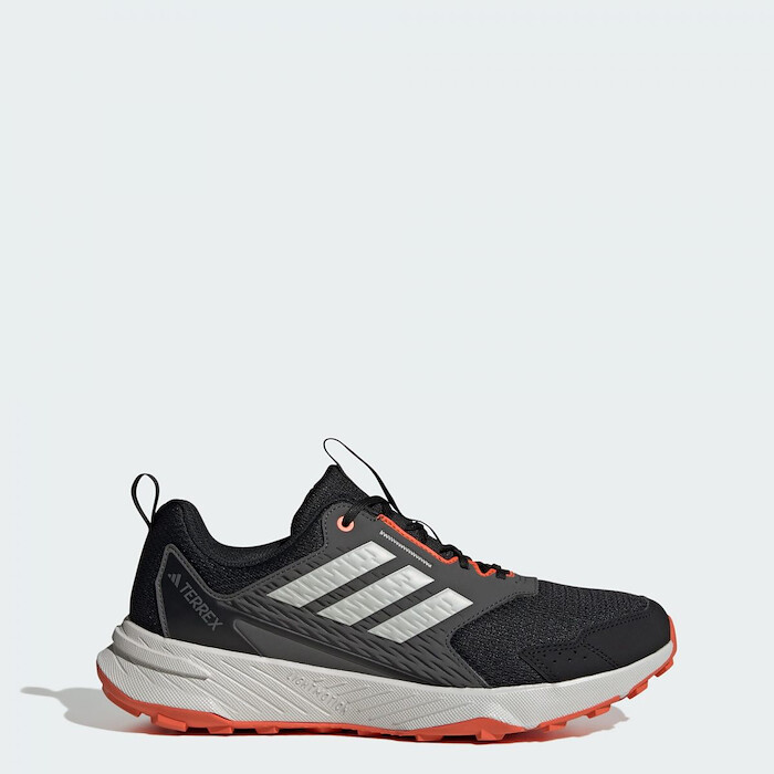Adidas Men's Terrex Tracefinder Trail Running Shoe Core Black/Grey One/Semi Impact Orange - JR9136