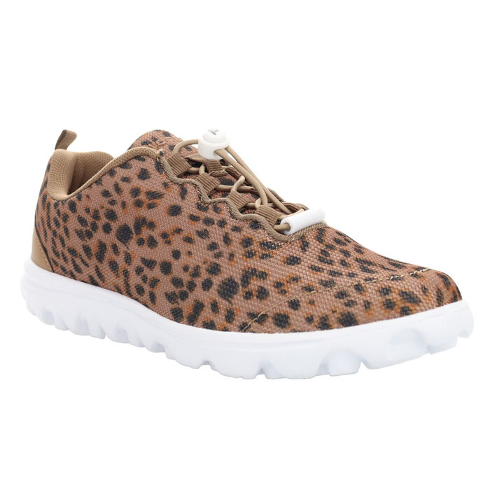 Propet Women's TravelActiv Safari Sneaker Brown Cheetah - WAT102MBCT