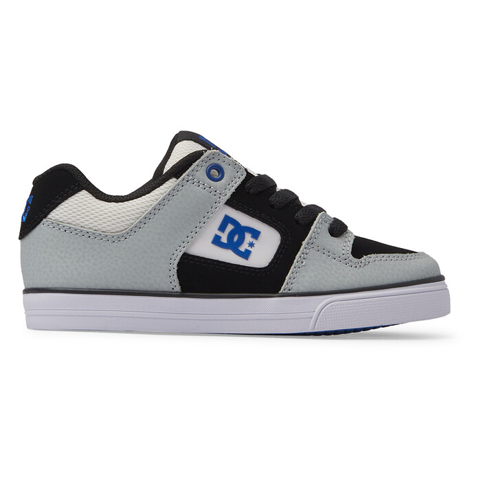 DC Shoes Unisex Kids' Pure Shoes White/Grey/Blue - ADBS300267-XWSB