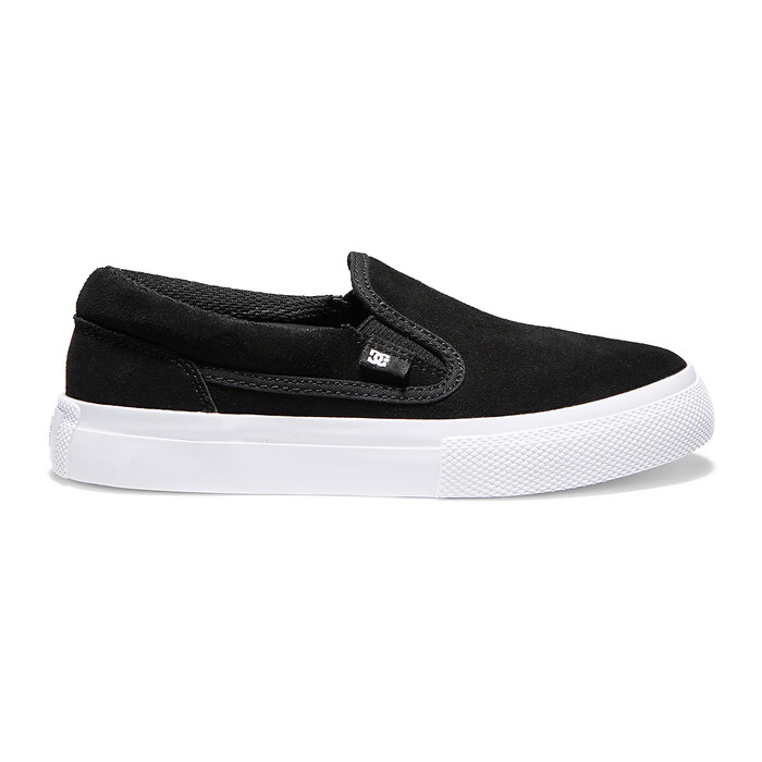 DC Shoes Unisex Kids' Manual Slip-On Suede Black/White - ADBS300374-BKW