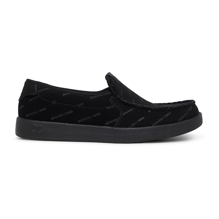 DC Shoes Men's Villain Slip-On Shoes Black/Black - ADYS100567-BB2
