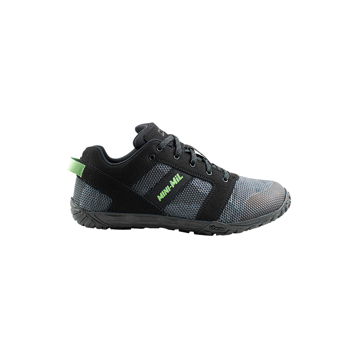 Belleville Boots Men's Mini-Mil Barefoot Activity Shoe Black/Mint Green - MM001