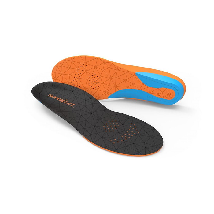 Superfeet Unisex All Purpose Cushion Insoles Grey (1 pair) - FL1433