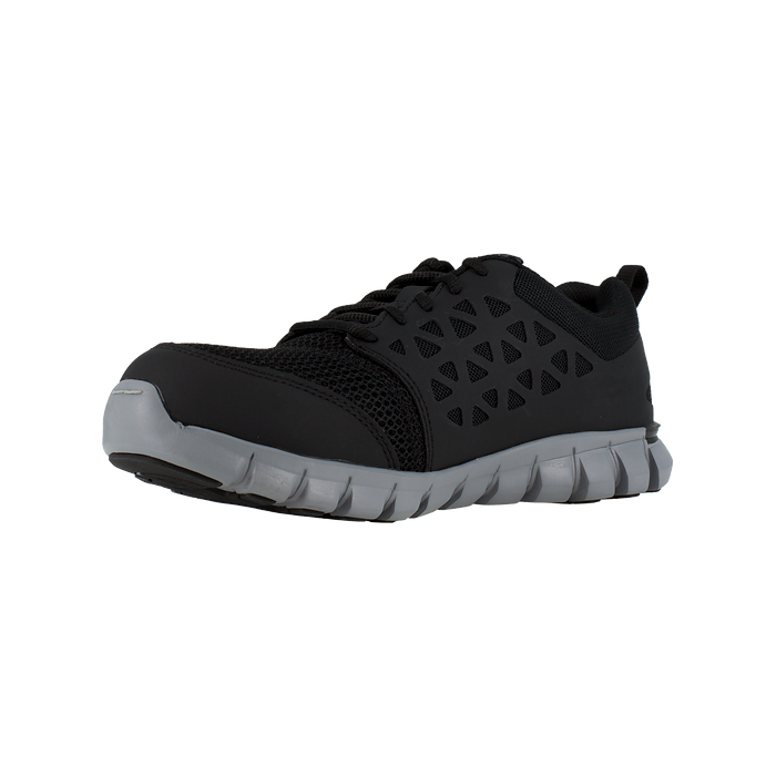 REEBOK WORK Men's Sublite Cushion Alloy Toe Work Shoe Black - RB4041