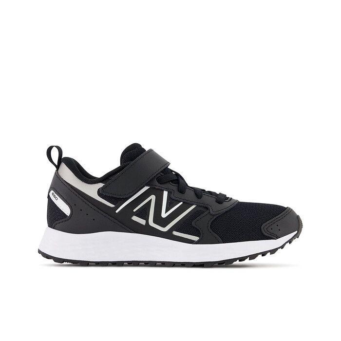 New Balance Kid' Unisex Fresh Foam 650 Bungee Lace with Top Strap Black - YT650BK1