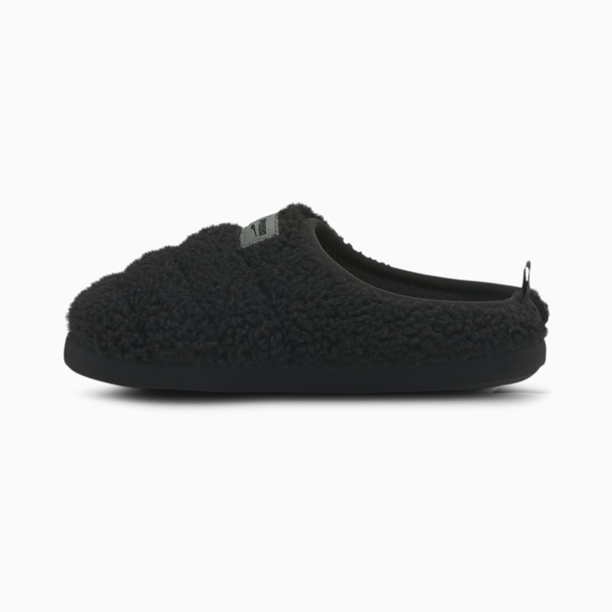 PUMA Unisex Kids' Scuff Sherpa Jr Slipper Puma Black/Dark Shadow - 38535602