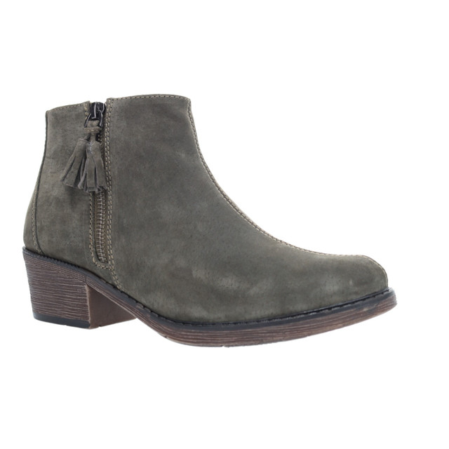 Propet Women's Rebel Double-Zip Ankle Boot Moss Suede - WFX225SMOS