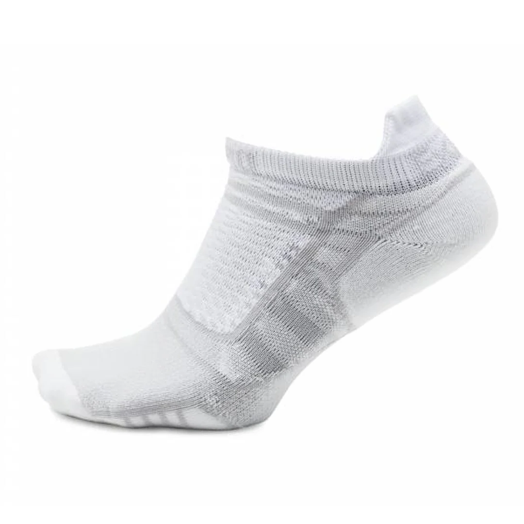 Thorlo Unisex Experia PROLITE Ultra-Light Cushion No Show Tab Socks White - XPTU-004